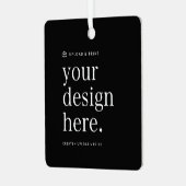 Dekorieren Sie Ihr Design hochladen Metallplatz Ornament Aus Metall (Vorderseite links)