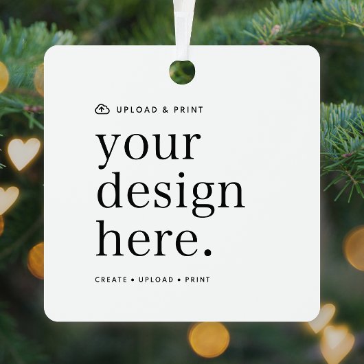 Dekorieren Sie Ihr Design hochladen Metallplatz Ornament Aus Metall