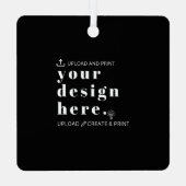 Dekorieren Sie Ihr Design hochladen Metallplatz Ornament Aus Metall (Rückseite)