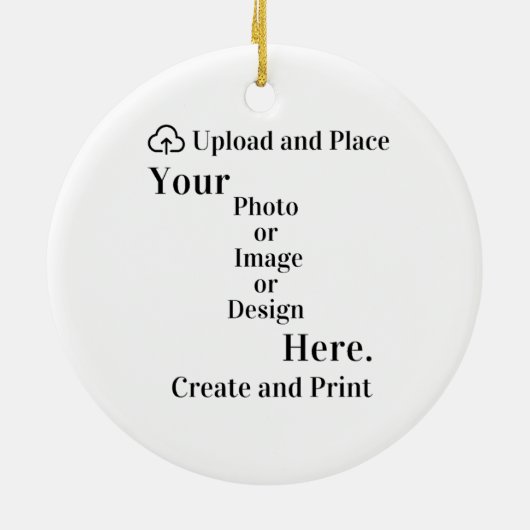 Dekorieren Sie Ihr Design oder Foto Upload Keramik Ornament (Hinten)