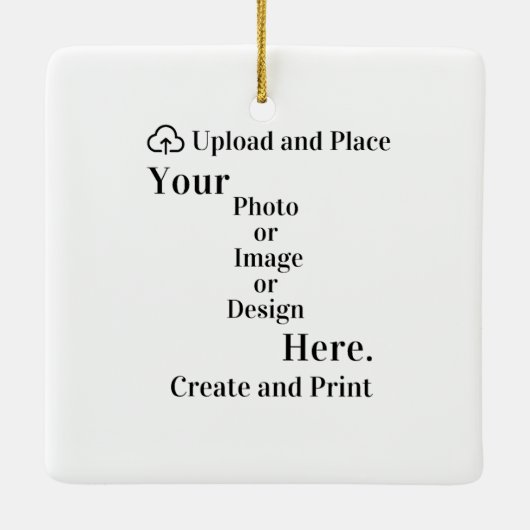 Dekorieren Sie Ihr Design oder Foto Upload Keramikornament (Rückseite)
