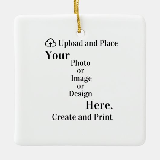 Dekorieren Sie Ihr Design oder Foto Upload Keramikornament (Vorderseite)