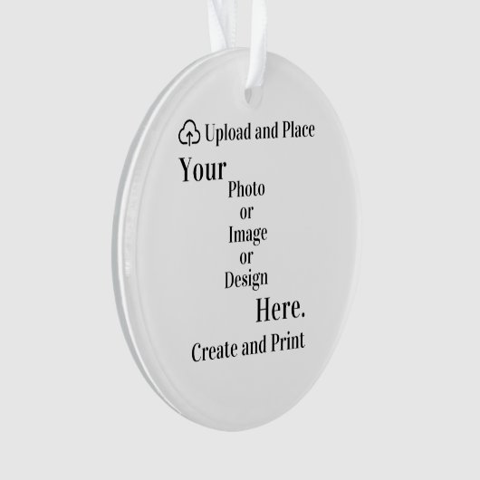Dekorieren Sie Ihr Design oder Foto Upload Ornament (Vorderseite)