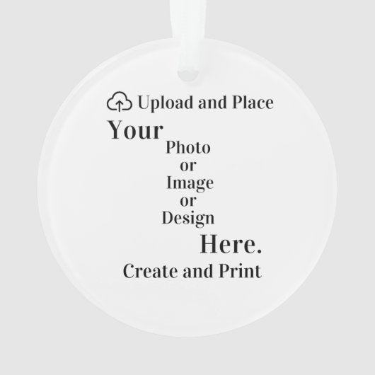 Dekorieren Sie Ihr Design oder Foto Upload Ornament (Rückseite)