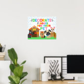 Dekorieren Sie Ihr Haustier-Abonnement Poster (Heimbüro)