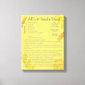 Dekorieren Sie Ihre Küche mit einem köstlichen Rez Leinwanddruck (Vorderseite)