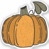Dekorieren Sie Ihren Pumpkin Aufkleber (Vorderseite)