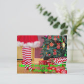 Dekorieren von Baumweihnachtskronen - Postkarte an (Stehend Vorderseite)