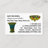 Dekorieren von Jug, Bowl & Vase, Töpferladen, Töpf Visitenkarte (Rückseite)