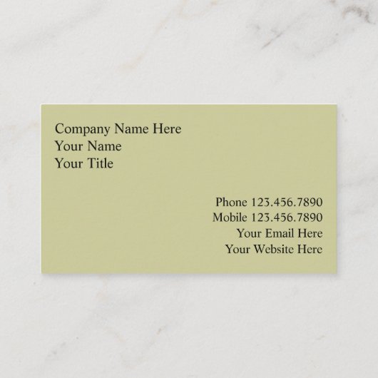 Dekorieren von Visitenkarten Visitenkarte (Rückseite)