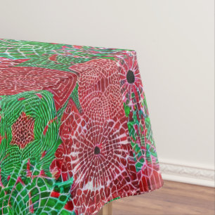 Dekoriert Tischdecke