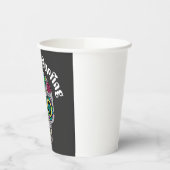 Dekorierte Abstrakte Schädelpapiertassen Pappbecher (Links)