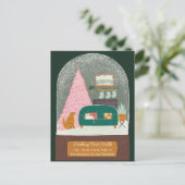 Dekorierte Ankündigung der neuen Hallen zum Schnee (Stehend Vorderseite)