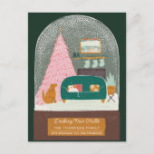 Dekorierte Ankündigung der neuen Hallen zum Schnee (Vorderseite)