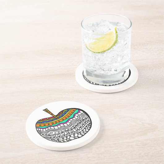 Dekorierte Apple-Untersetzer Getränkeuntersetzer (Seite)