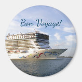 Dekorierte Bootsfahrt Bow Bon Voyage Magnet (Vorne)