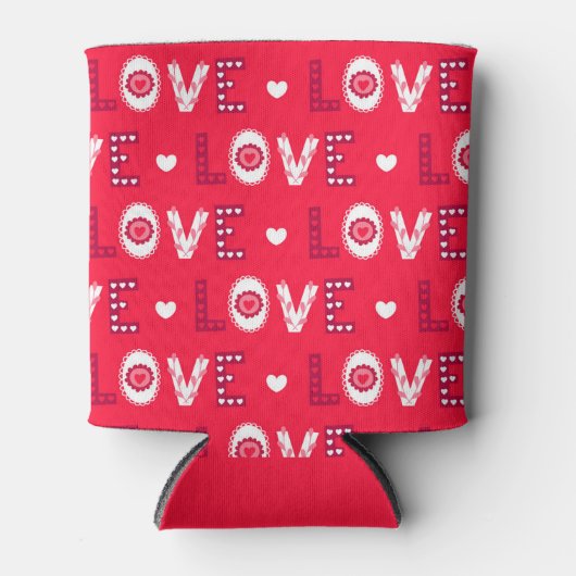 Dekorierte Buchstaben Dosenkühler (Vorderseite)