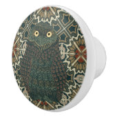 Dekorierte Burgschale Goldene Brauntöne Keramikknauf (Rechts)