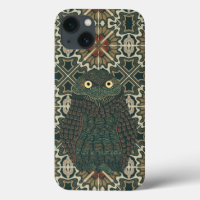 Dekorierte Burrowing Owl Golden Brown Earth Tones