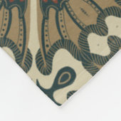 Dekorierte Burrowing Owl Golden Brown Earth Tones Fleecedecke (Ecke)