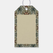 Dekorierte Burrowing Owl Golden Brown Earth Tones Geschenkanhänger (Rückseite)