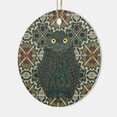 Dekorierte Burrowing Owl Golden Brown Earth Tones Keramik Ornament (Links)