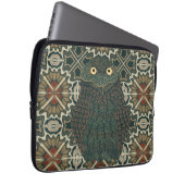 Dekorierte Burrowing Owl Golden Brown Earth Tones Laptopschutzhülle (Vorne Rechts)