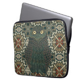 Dekorierte Burrowing Owl Golden Brown Earth Tones Laptopschutzhülle (Vorderseite Links)