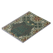 Dekorierte Burrowing Owl Golden Brown Earth Tones Notizblock (Linke Seite)