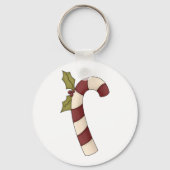 Dekorierte Candy Cane Weihnachtssüße Schlüsselanhänger (Vorderseite)