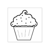 Dekorierte Cupcake Art Briefmarke Gummistempel (Prägung)
