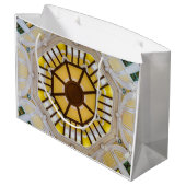 Dekorierte Decke am Bahnhof Tokio Große Geschenktüte (Rückseite Schrägansicht)