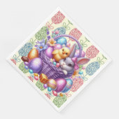 Dekorierte Eier Serviette (Ecke)