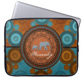 Dekorierte Elefanten - Laptop-Sieb Laptopschutzhülle (Vorderseite)