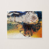 Dekorierte Elefantenmalerei Puzzle (Horizontal)