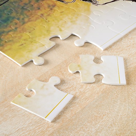 Dekorierte Elefantenmalerei Puzzle (Seite)