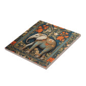 Dekorierte Elephant William Morris Inspirierte flo Fliese (Seite)