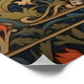 Dekorierte Elephant William Morris Inspirierte flo Poster (Ecke)