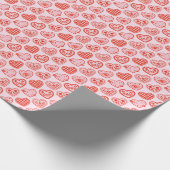 Dekorierte Herzen Geschenkpapier (Ecke)