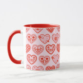 Dekorierte Herzen Tasse (Links)
