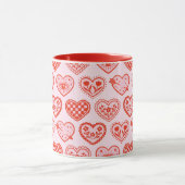 Dekorierte Herzen Tasse (Zentrum)
