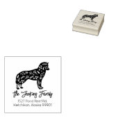 Dekorierte Husky-Rücksendeadresse Gummistempel (Stempel)