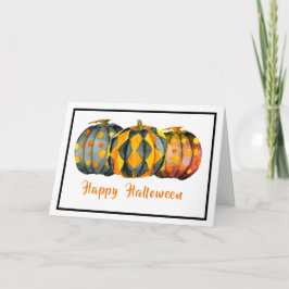 Dekorierte Kürbiskins Halloween, individuell anpas Karte