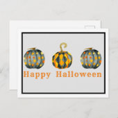 Dekorierte Kürbiskins Halloween, individuell anpas Postkarte (Vorne/Hinten)