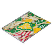 Dekorierte Mattierte, hausgemachte Weihnachtszucke Notizblock (Linke Seite)