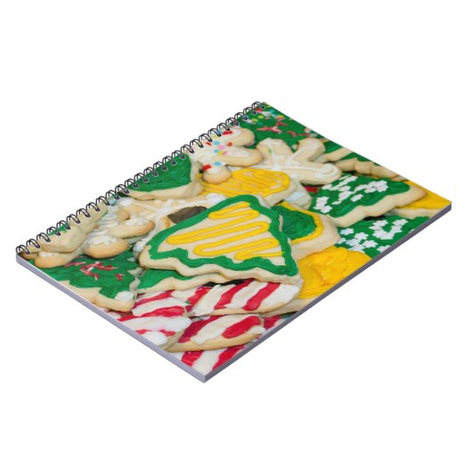 Dekorierte Mattierte, hausgemachte Weihnachtszucke Notizblock (Linke Seite)