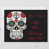 Dekorierte menschliche Schädel Art Thunder_Cove (Vorderseite)