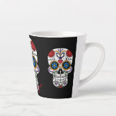 Dekorierte menschliche Schädelkunst Thunder_Cove Milchtasse (Rechts)