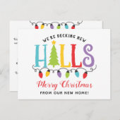 Dekorierte neue Hallen beleuchten Niedliche Bewegu Postkarte (Vorne/Hinten)