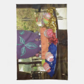 Dekorierte Ostereier Art Print Geschirrtuch (Vertikal)